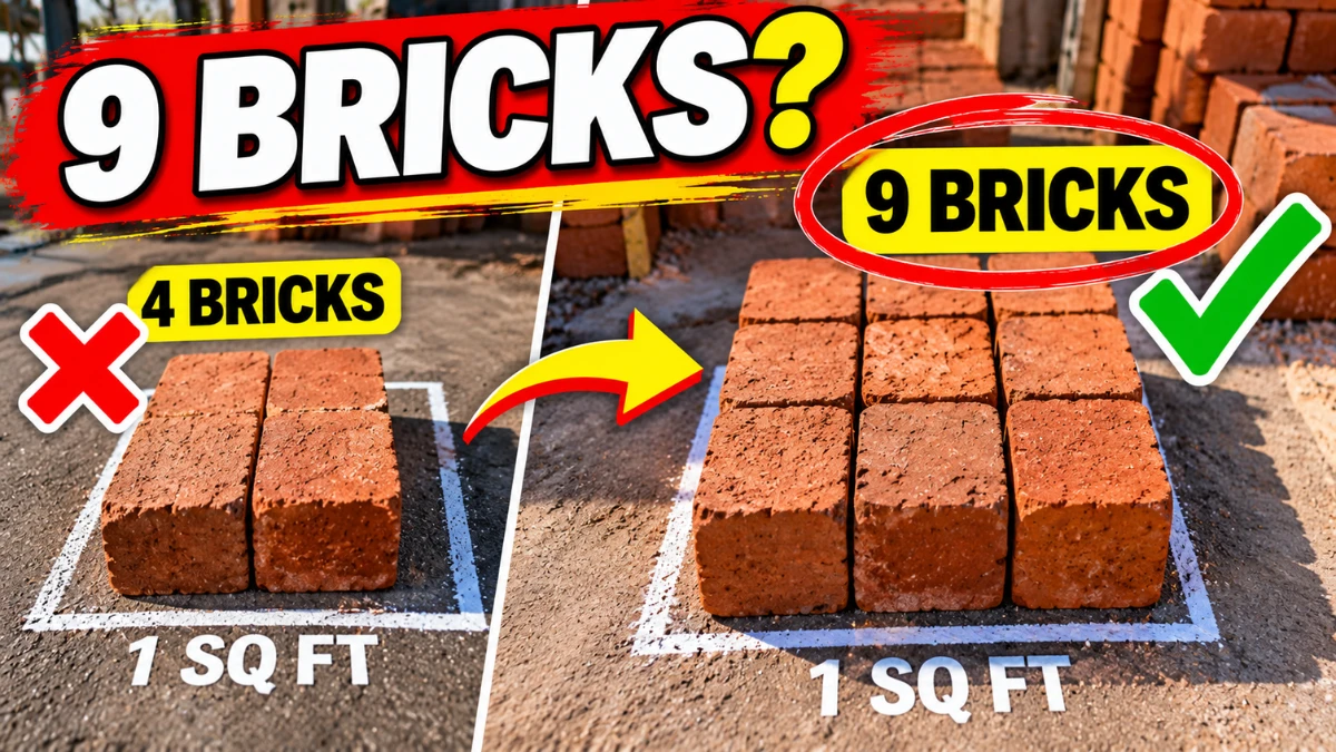 Bricks Calculation Formula in FeetSq Ft Exact Numbers for 4.5″ & 9″ Walls