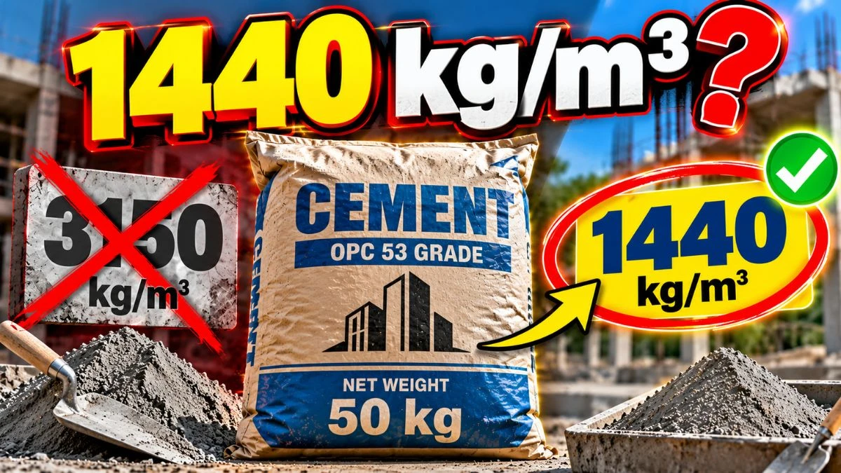 Density of Cement 1440 kgm³ Explained