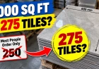 1000 Square Feet Requires How Many Tiles