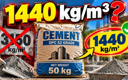 Density of Cement 1440 kgm³ Explained