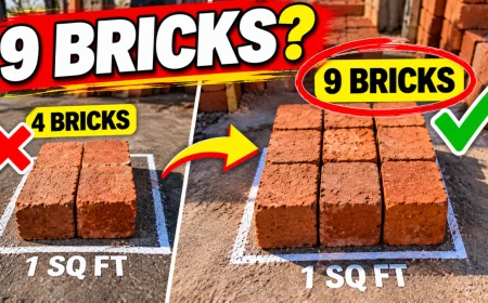 Bricks Calculation Formula in FeetSq Ft Exact Numbers for 4.5″ & 9″ Walls