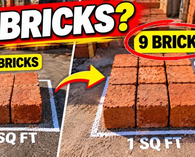 Bricks Calculation Formula in FeetSq Ft Exact Numbers for 4.5″ & 9″ Walls
